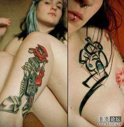 网红吃瓜纹身美女是谁图片,揭秘网络红人的独特魅力